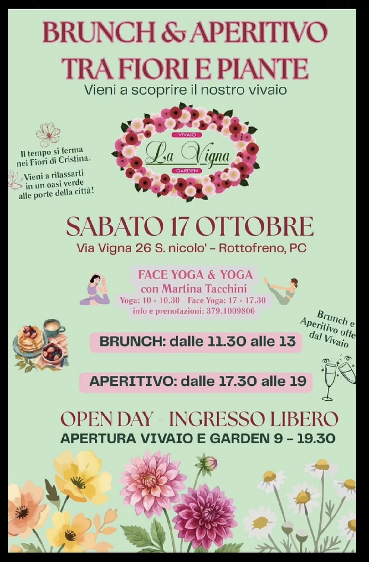 BRUNCH & APERITIVO TRA FIORI E PIANTE